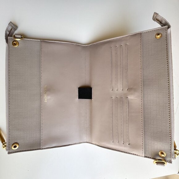 Dagne Dover Handbags - Dagne Dover Essentials Clutch Wallet Grey missing strap and wristlet